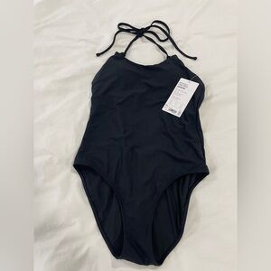 Athleta Black Keyhole One Piece Swimsuit